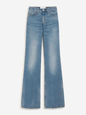 Ami Paris Mujer Barcelona Pantalones Flared Algodón color Azul Denim sku 763-001901 01 - Foto 1