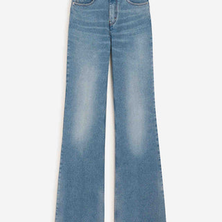 Ami Paris Mujer Barcelona Pantalones Flared Algodón color Azul Denim sku 763-001901 01 - Foto 1