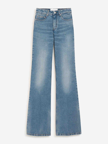Ami Paris Mujer Barcelona Pantalones Flared Algodón color Azul Denim sku 763-001901 01 - Foto 1