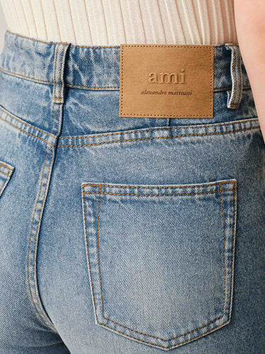 Ami Paris Mujer Barcelona Pantalones Flared Algodón color Azul Denim sku 763-001901 01 - Foto 4