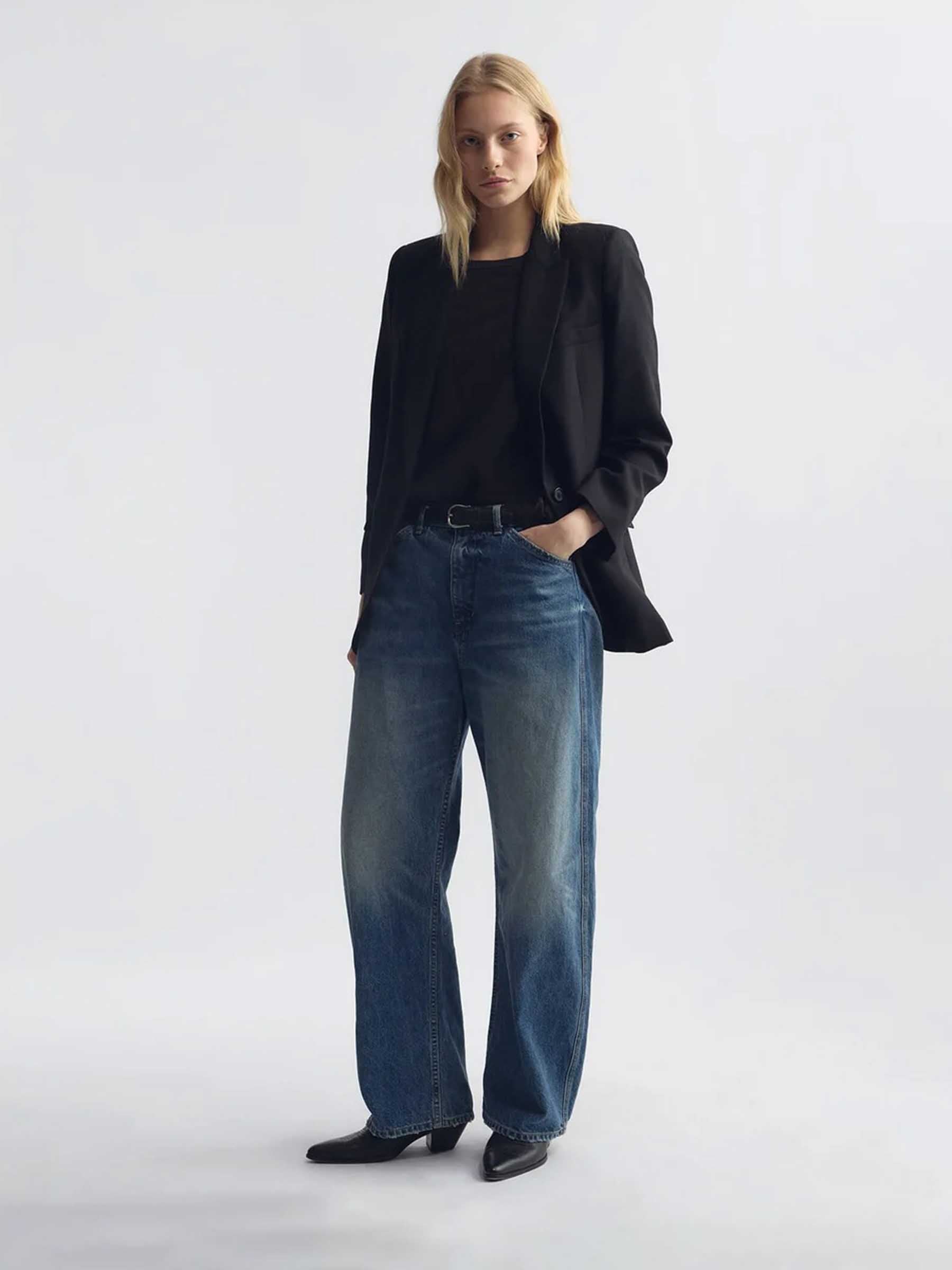 Nili Lotan Mujer Barcelona Jeans Rectos Algodón color Azul Denim sku 763-001904 01 - Foto 2