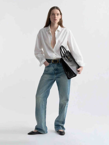 Nili Lotan Mujer Barcelona Jeans Rectos Mitchell color Azul Denim sku 763-001907 01 - Foto 2