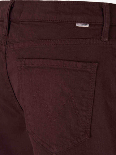 Mother Mujer Barcelona Jeans The Rerun Zip Sneak color Burdeos sku 763-001915 01 - Foto 4
