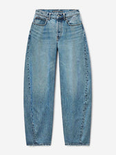 Alexander Wang Mujer Barcelona Jeans Barrel Logo color Azul Denim sku 763-001938 01 - Foto 1