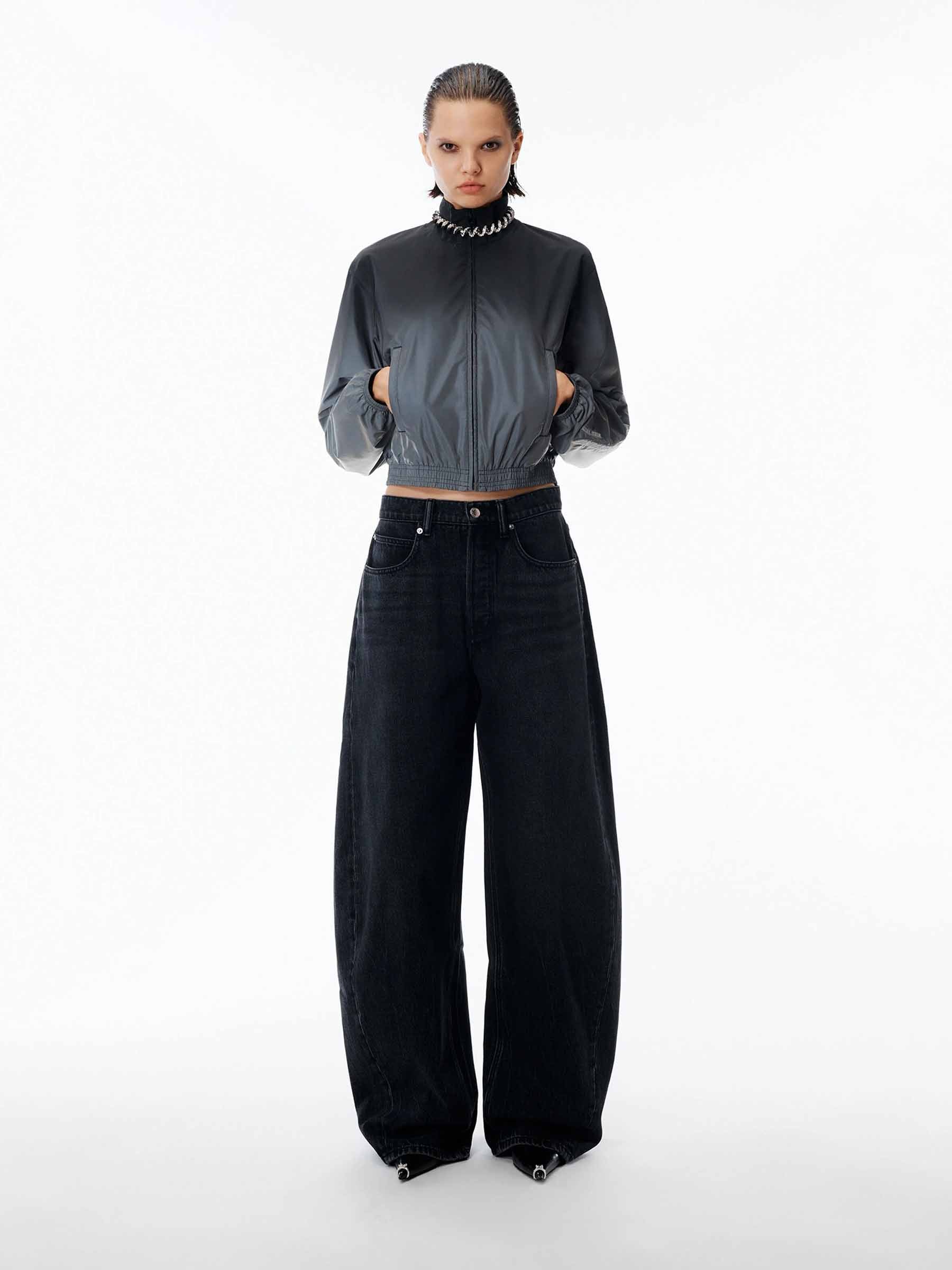 Alexander Wang Mujer Barcelona Jeans Barrel Logo color Negro sku 763-001939 01 - Foto 2