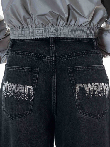 Alexander Wang Mujer Barcelona Jeans Barrel Logo color Negro sku 763-001939 01 - Foto 4