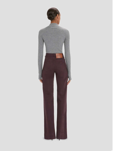 Victoria Beckham Mujer Barcelona Jeans Flared Alina color Burdeos sku 763-001948 01 - Foto 3