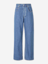 Wide Leg Cotton Jeans
