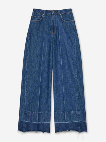 Givenchy Mujer Barcelona Jeans Anchos Algodón color Azul Denim sku 763-001962 01 - Foto 1