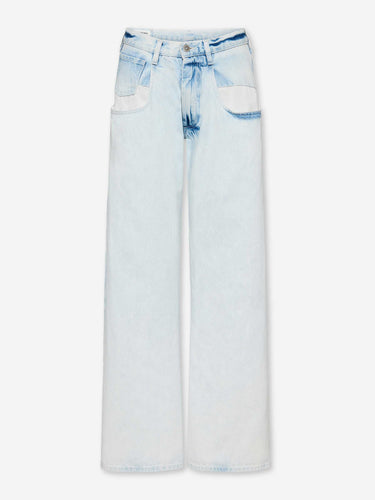 Maison Margiela Mujer Barcelona Jeans Rectos Anchos color Azul Denim Claro sku 763-001964 01 - Foto 1