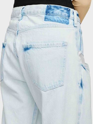 Maison Margiela Mujer Barcelona Jeans Rectos Anchos color Azul Denim Claro sku 763-001964 01 - Foto 4