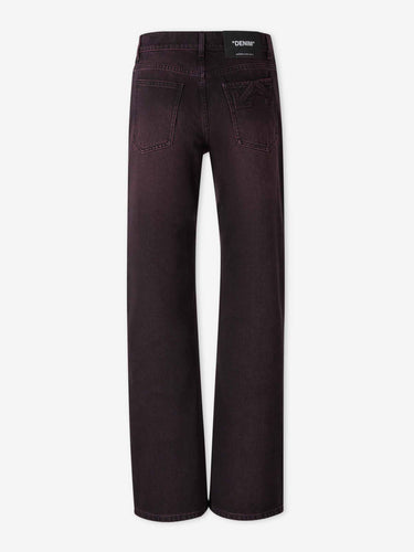 Off-White Mujer Barcelona Jeans Rectos Logo color Azul Denim Oscuro sku 763-001965 01 - Foto 2