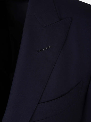 Tom Ford Hombre Barcelona Traje Liso Lana color Azul Noche sku 311-000351 02 - Foto 3
