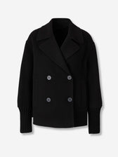 Peserico Mujer Barcelona Abrigo Corto Lana color Negro sku 771-001589 02 - Foto 1