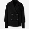 Peserico Mujer Barcelona Abrigo Corto Lana color Negro sku 771-001589 02 - Foto 1