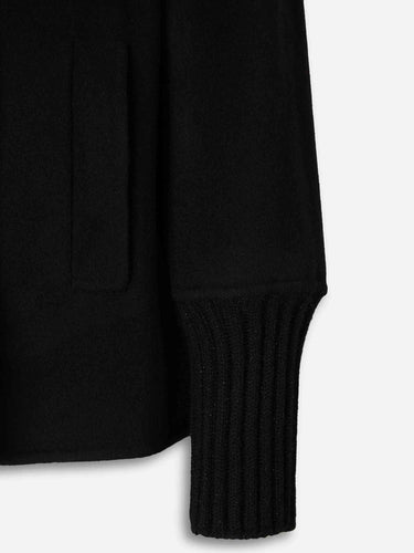 Peserico Mujer Barcelona Abrigo Corto Lana color Negro sku 771-001589 02 - Foto 4