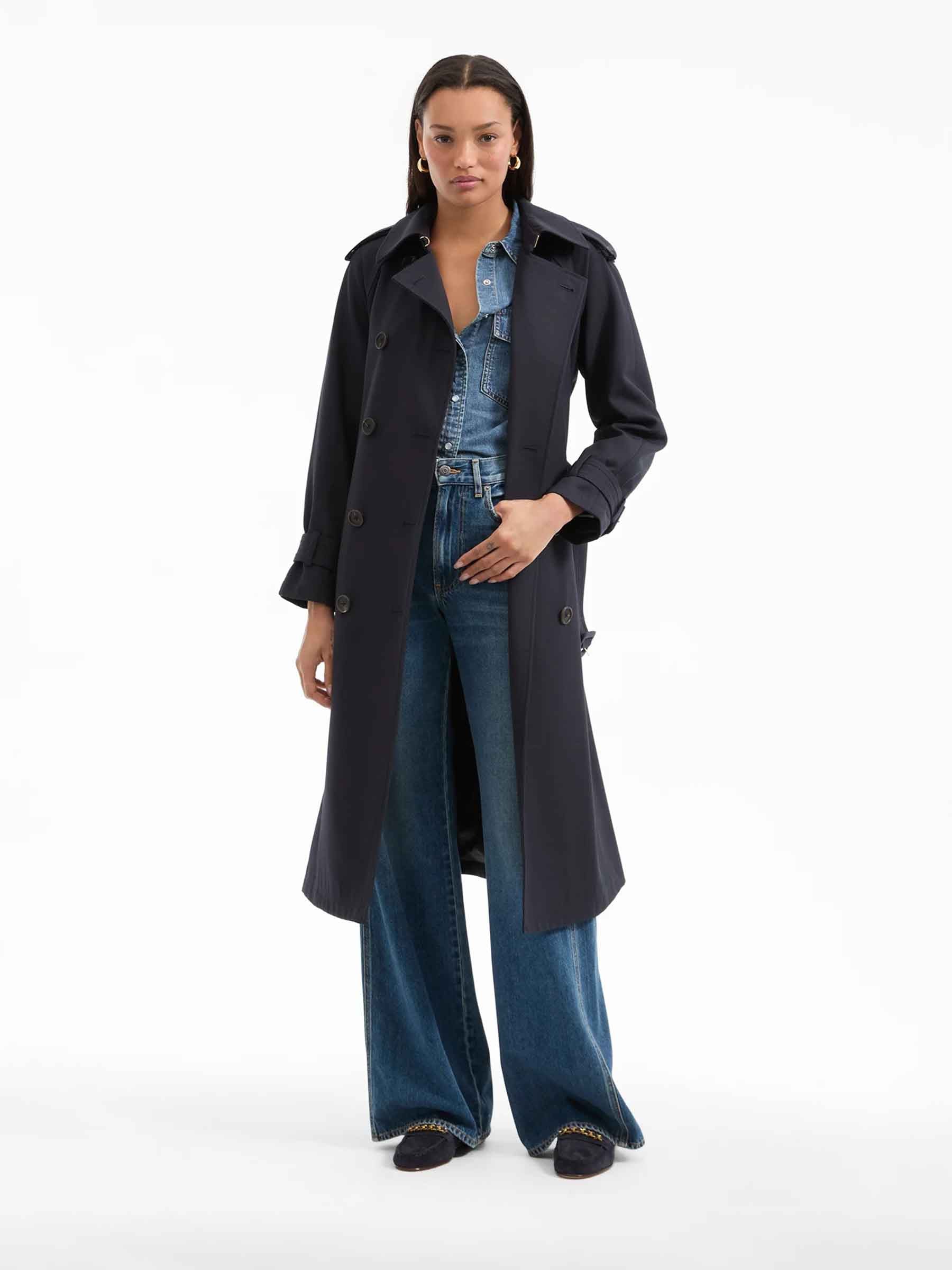 Veronica Beard Mujer Barcelona Gabardina Conneley Cruzada color Azul Denim Oscuro sku 771-001592 01 - Foto 2