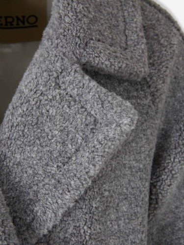 Herno Mujer Barcelona Abrigo Largo Teddy color Gris sku 771-001595 01 - Foto 3