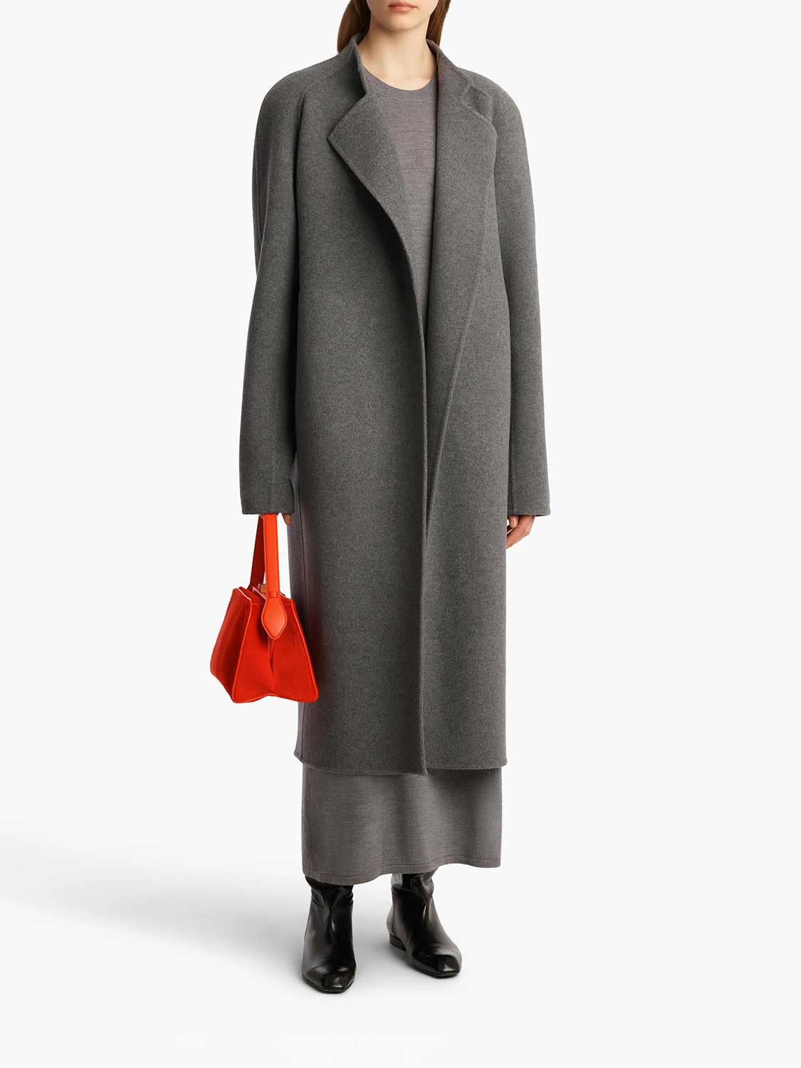 Khaite Mujer Barcelona Abrigo Largo Lana color Gris sku 771-001600 01 - Foto 2