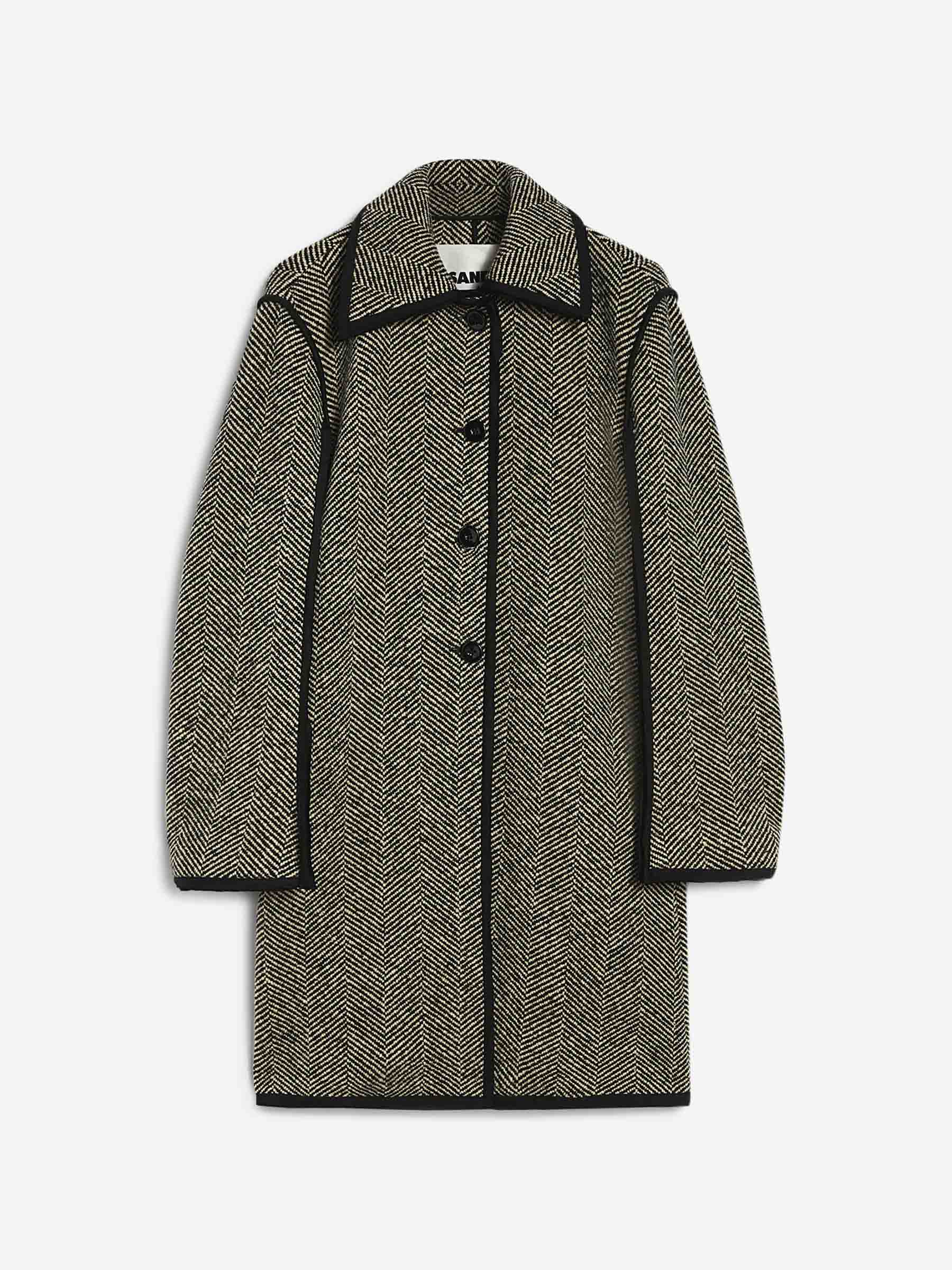 Jil Sander Mujer Barcelona Abrigo Largo Tweed color Beige sku 771-001618 01 - Foto 1