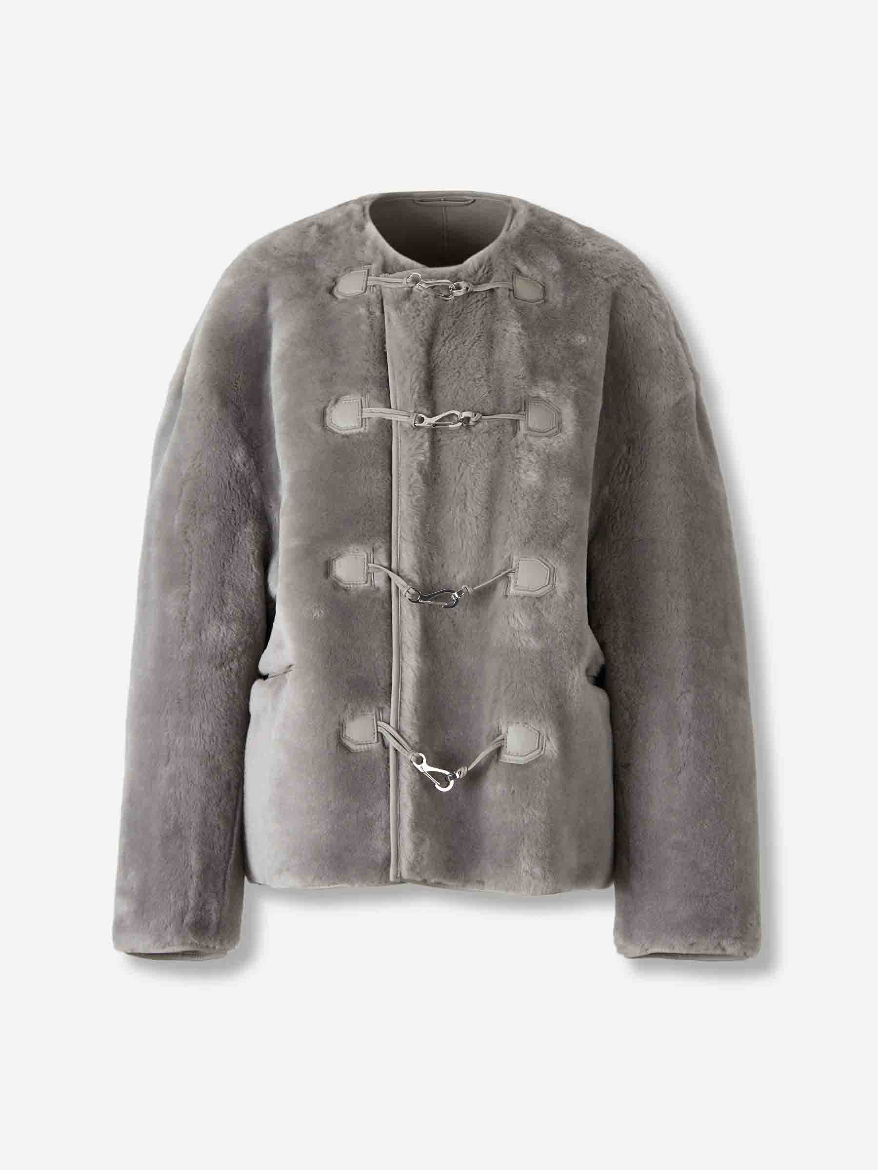 TOTEME Mujer Barcelona Abrigo Corto Pelo color Gris sku 771-001623 01 - Foto 1