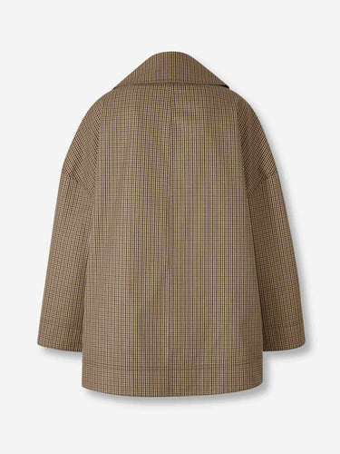 TOTEME Mujer Barcelona Gabardina Oversize Cuadros color Camel sku 771-001626 01 - Foto 3