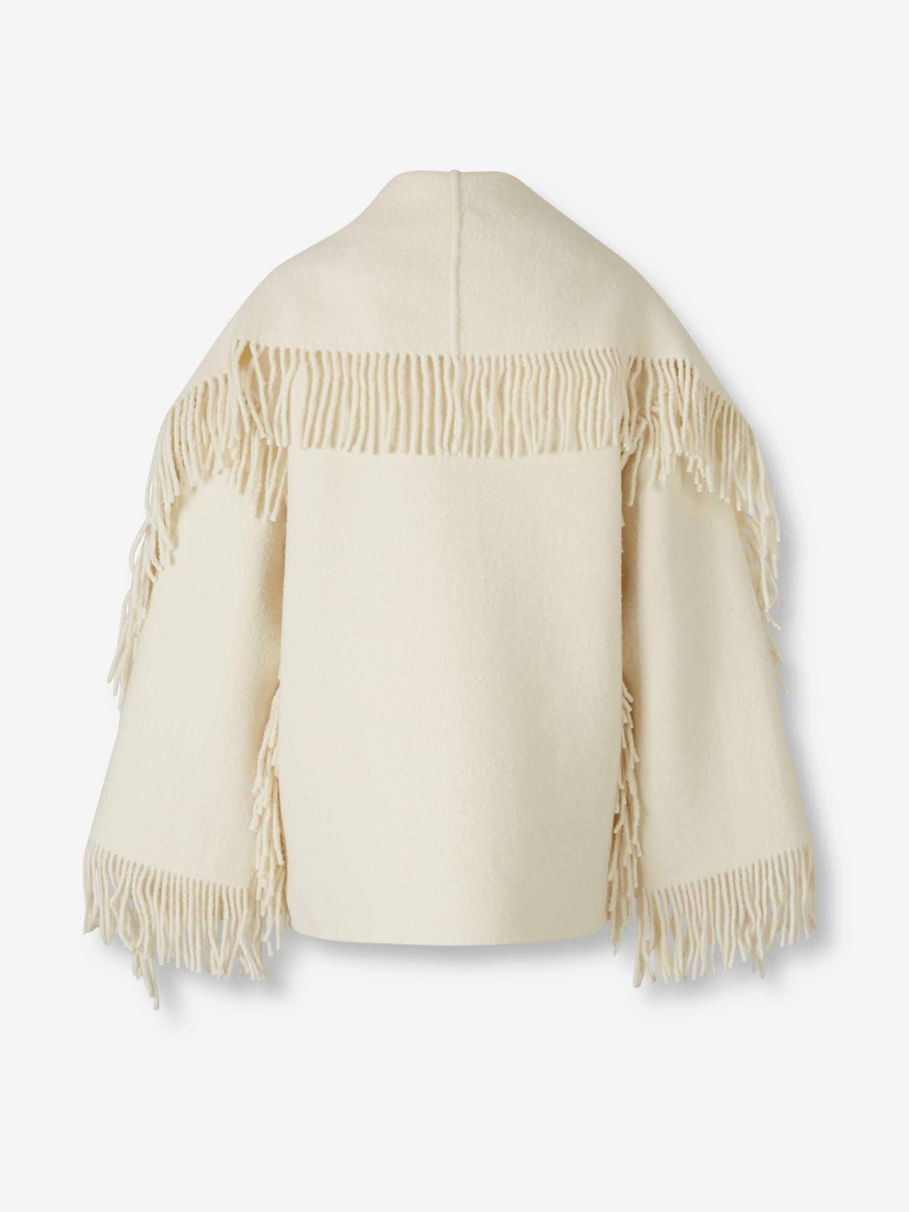 TOTEME Mujer Barcelona Abrigo Corto Bufanda color Marfil sku 771-001627 01 - Foto 2