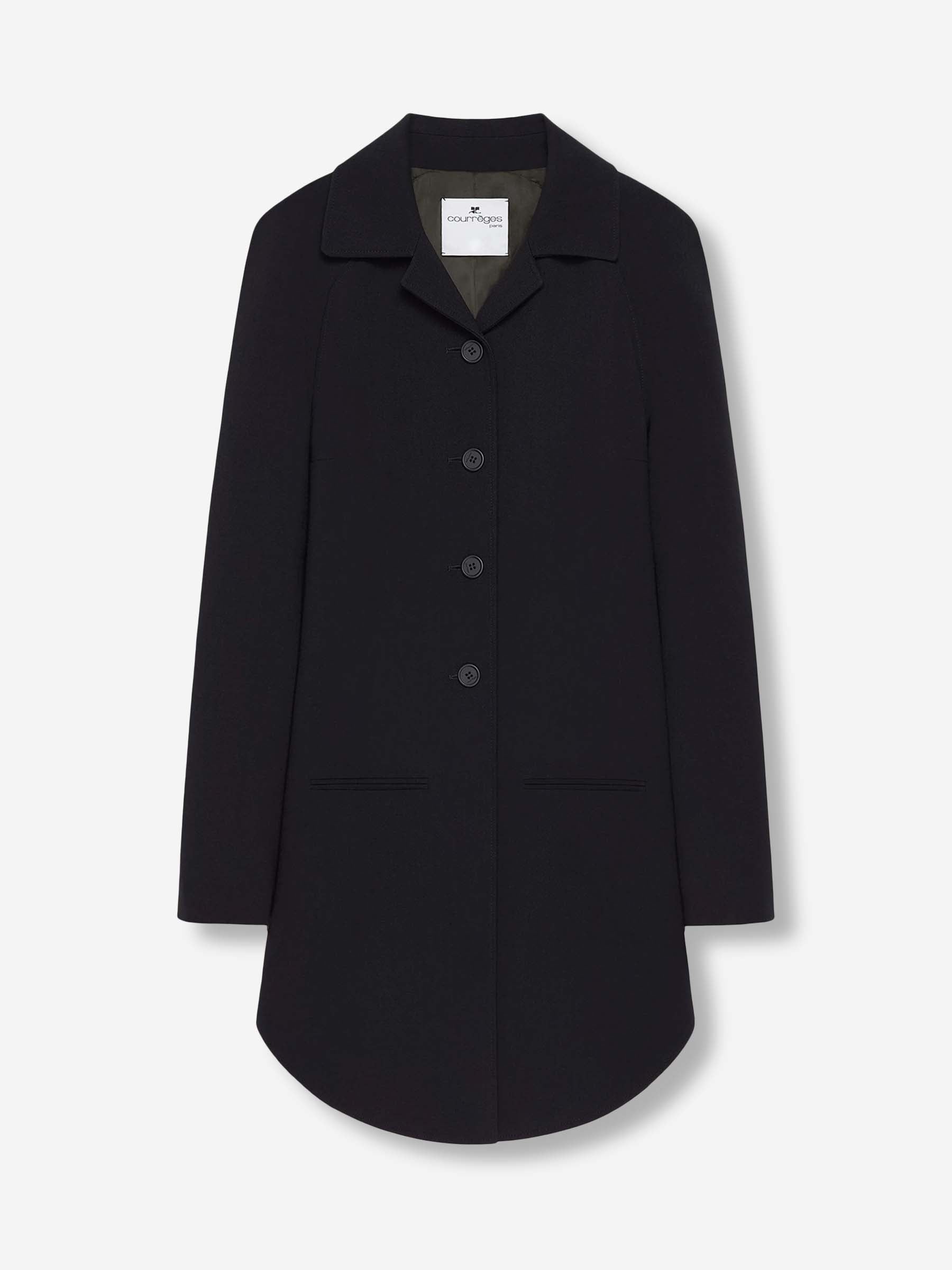 Courrèges Mujer Barcelona Abrigo Circle Heritage color Negro sku 771-001632 01 - Foto 1