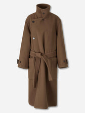 Lemaire Mujer Barcelona Abrigo Largo Wrap color Marrón sku 771-001634 01 - Foto 1