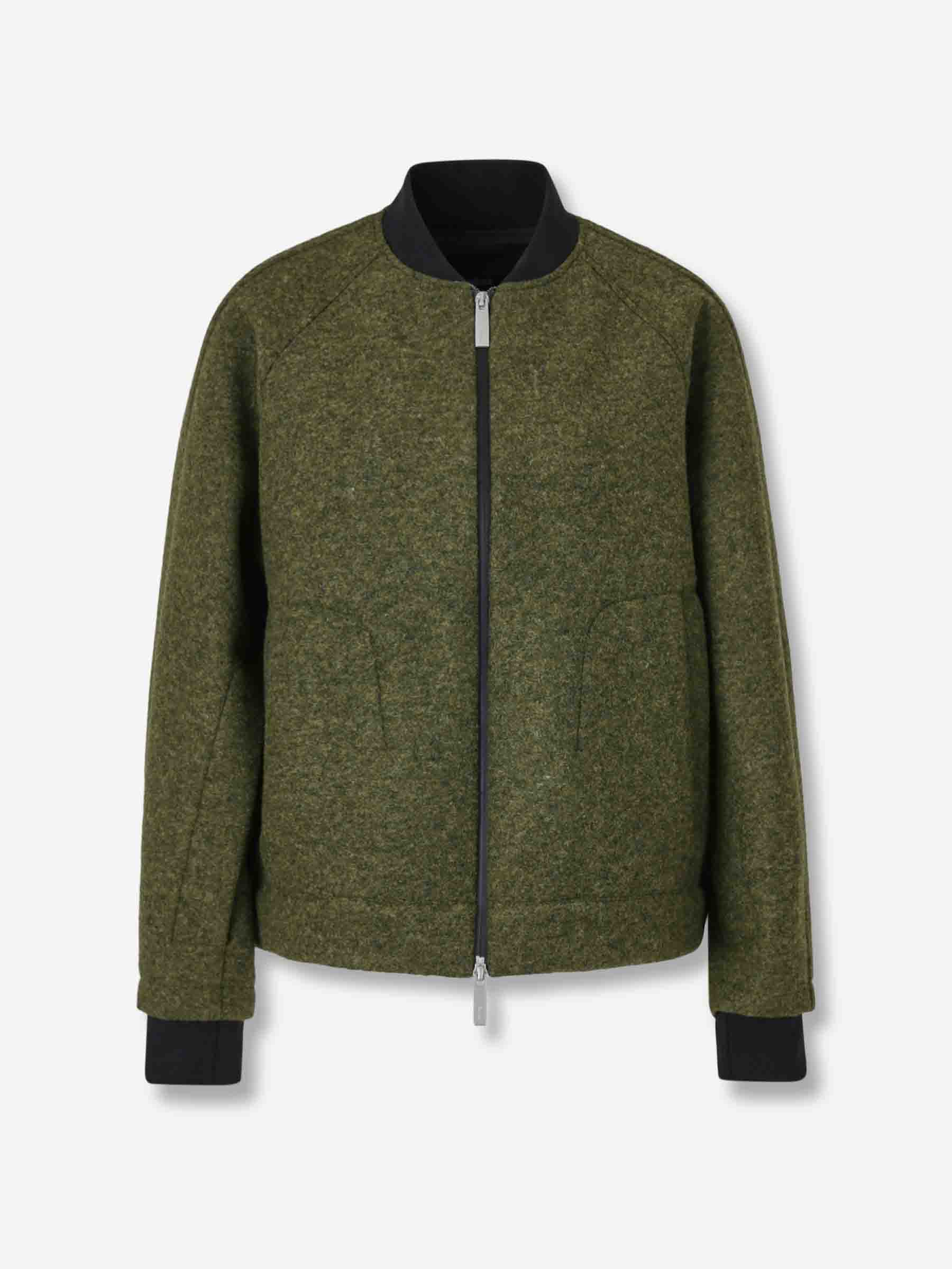 Laminar Mujer Barcelona Chaqueta Bomber Lana color Verde Militar sku 771-001655 01 - Foto 1
