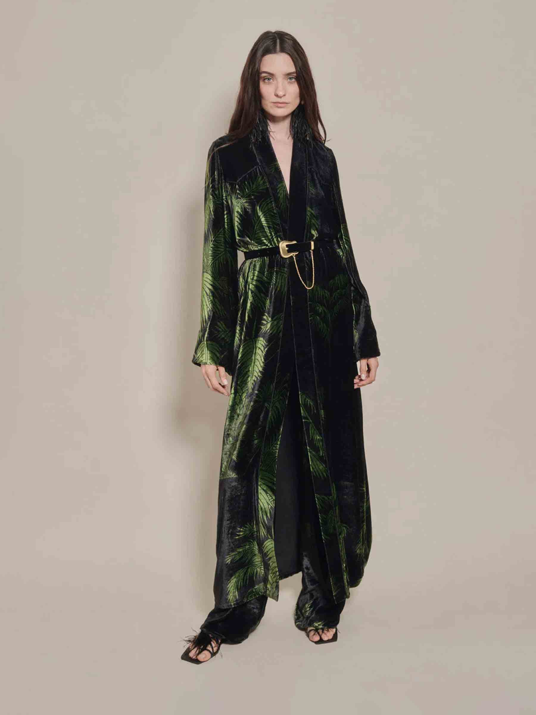 Johanna Ortiz Mujer Barcelona Kimono Alma Majestuosa color Verde sku 771-001658 01 - Foto 2