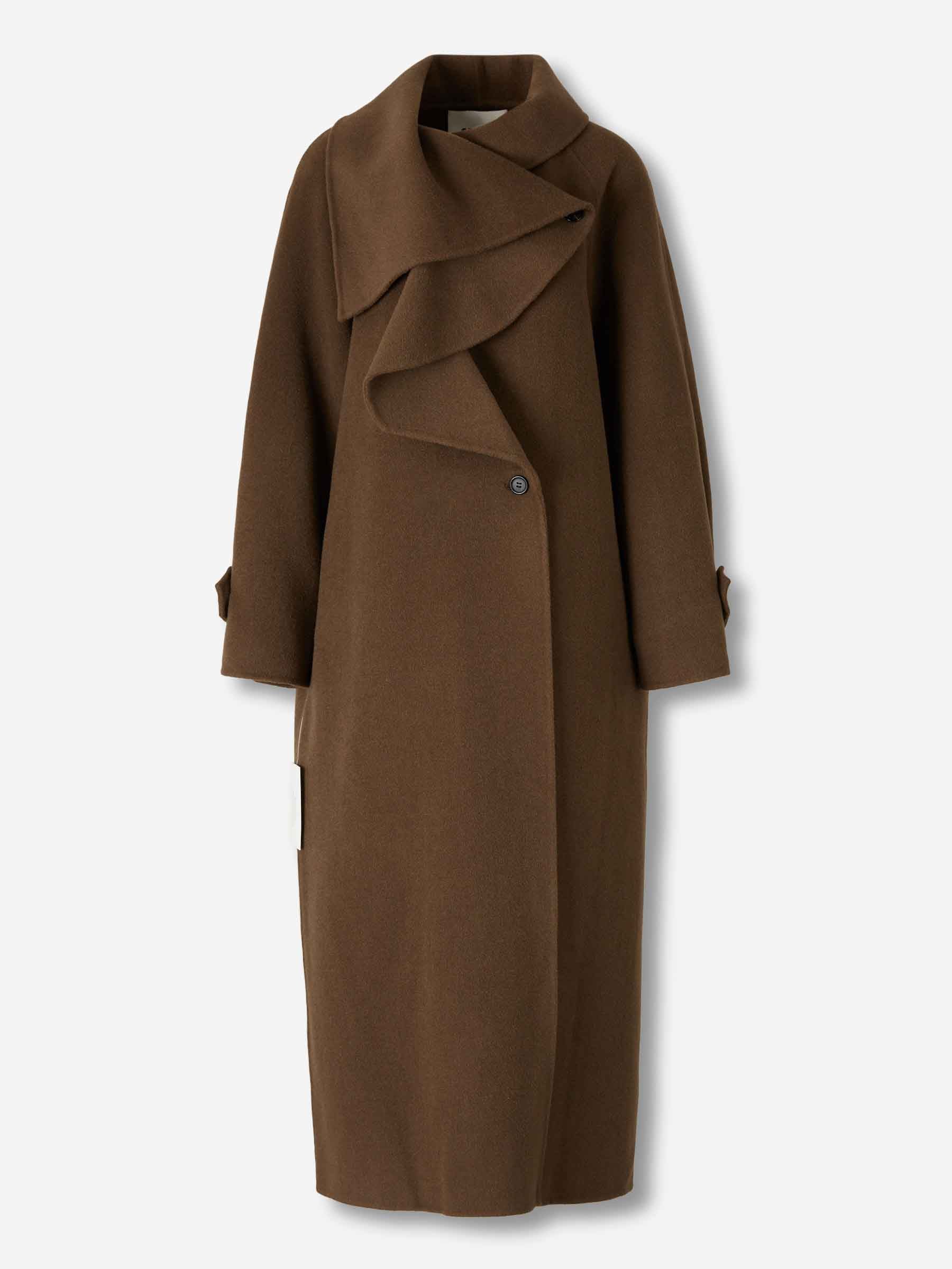 Staud Mujer Barcelona Abrigo Largo Noah color Marrón Oscuro sku 771-001663 01 - Foto 1