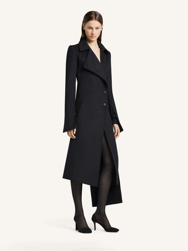 Courrèges Mujer Barcelona Abrigo Largo Lana color Negro sku 771-001665 01 - Foto 2