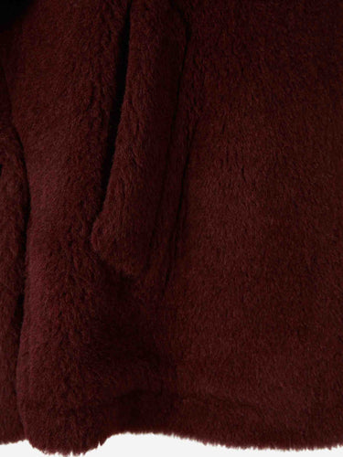 Max Mara Mujer Barcelona Abrigo Corto Pelo color Burdeos sku 771-001671 02 - Foto 4