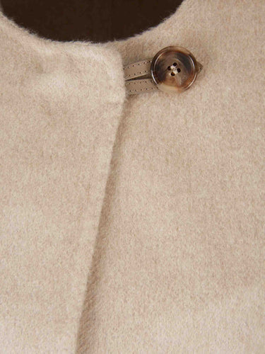Max Mara Mujer Barcelona Capa Cachemira Cinturón color Beige sku 771-001673 01 - Foto 3
