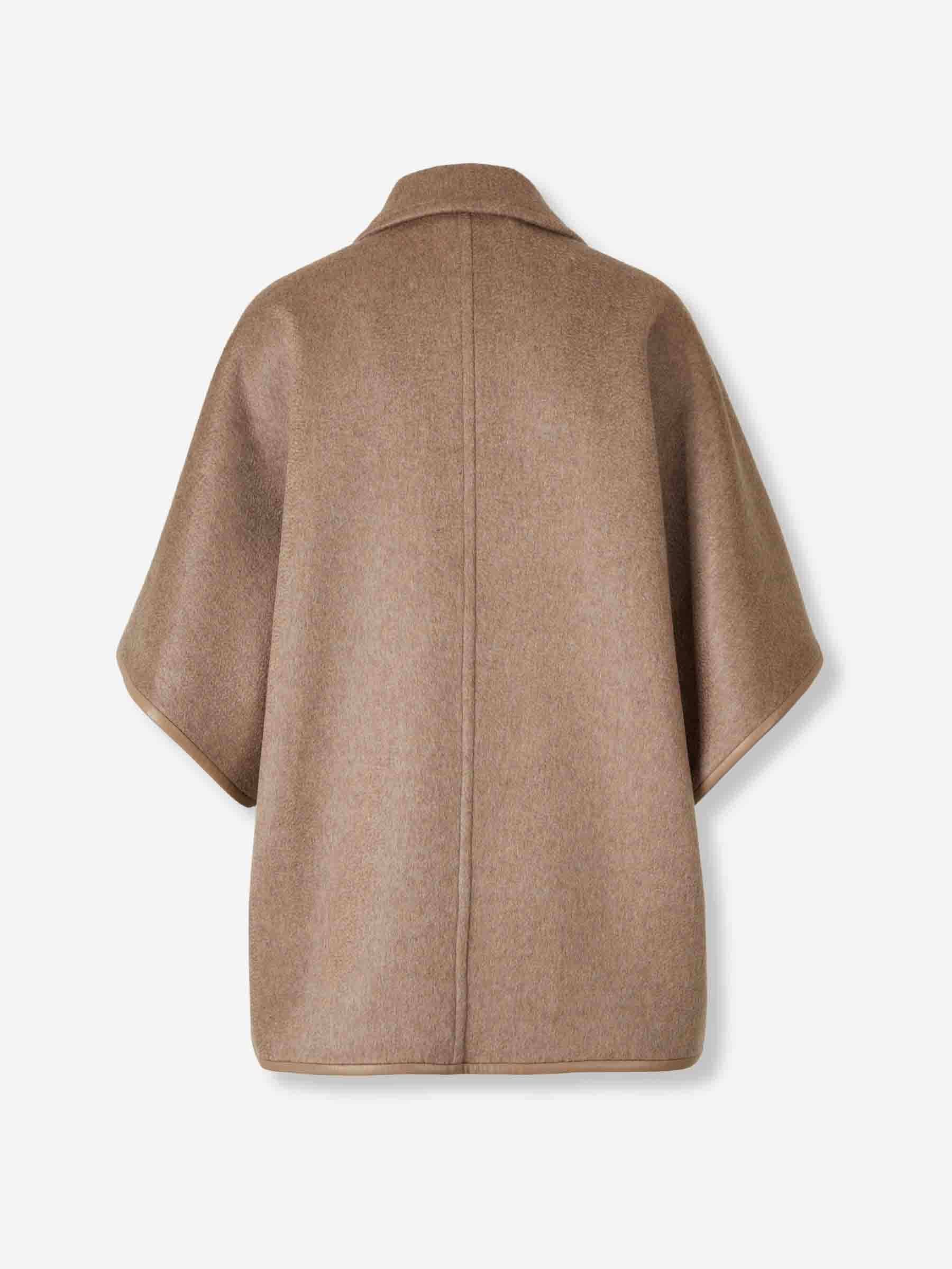 Max Mara Mujer Barcelona Abrigo Corto Capa color Marrón sku 771-001674 01 - Foto 2