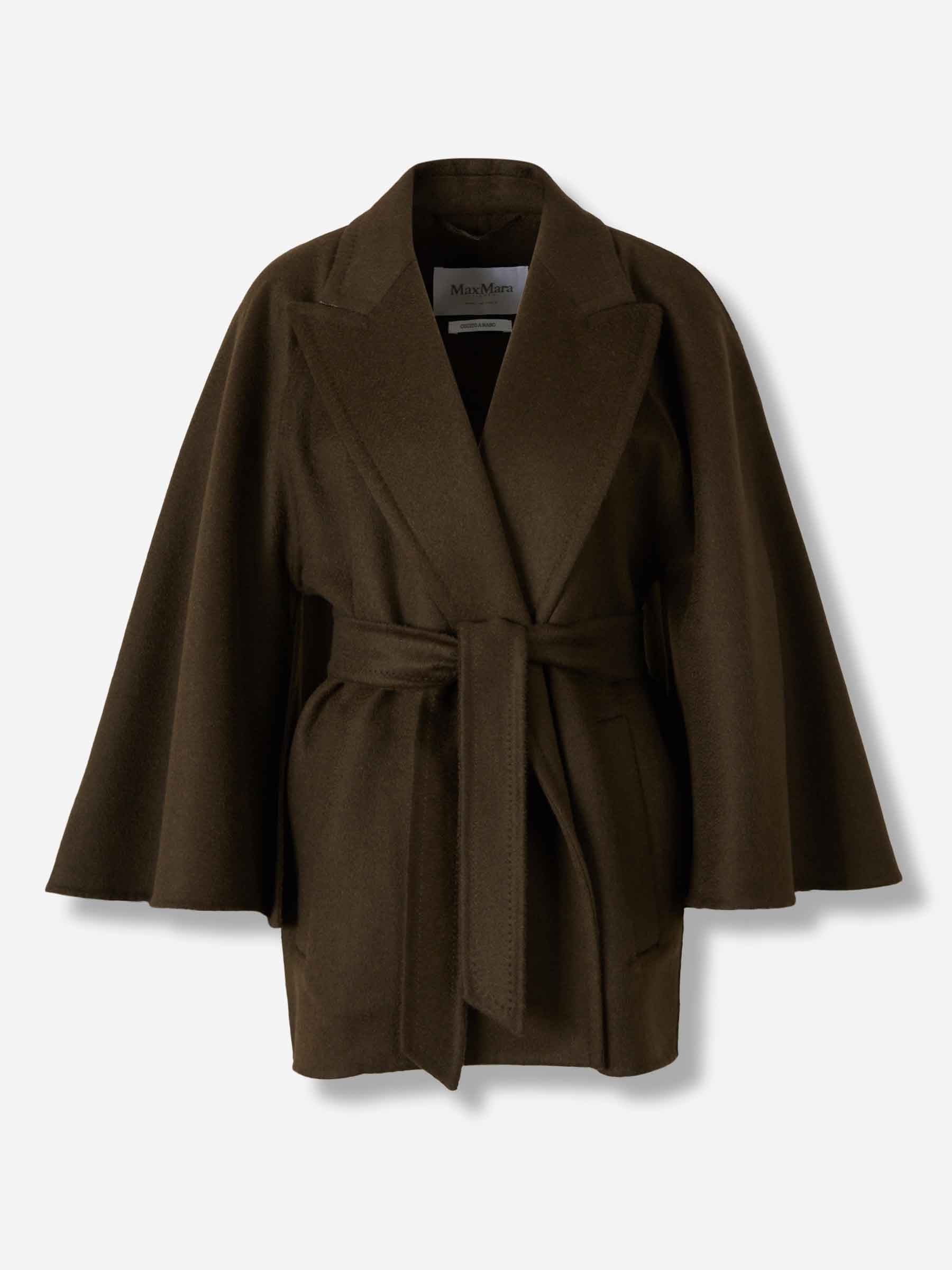 Max Mara Mujer Barcelona Abrigo Corto de Lana color Marrón Oscuro sku 771-001677 01 - Foto 1