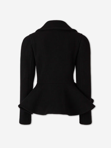 Alaïa Mujer Barcelona Abrigo Corto Peplum color Azul Noche sku 771-001678 01 - Foto 2