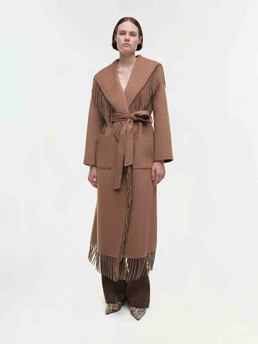 Simkhai Mujer Barcelona Abrigo Largo Carrie color Camel sku 771-001681 02 - Foto 2