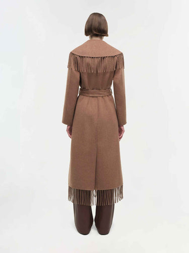 Simkhai Mujer Barcelona Abrigo Largo Carrie color Camel sku 771-001681 02 - Foto 4