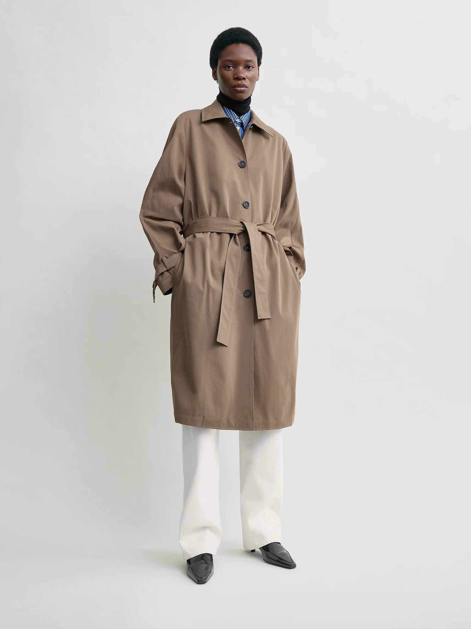 TOTEME Mujer Barcelona Vestido Midi Camisero color Verde Militar sku 771-001687 01 - Foto 2