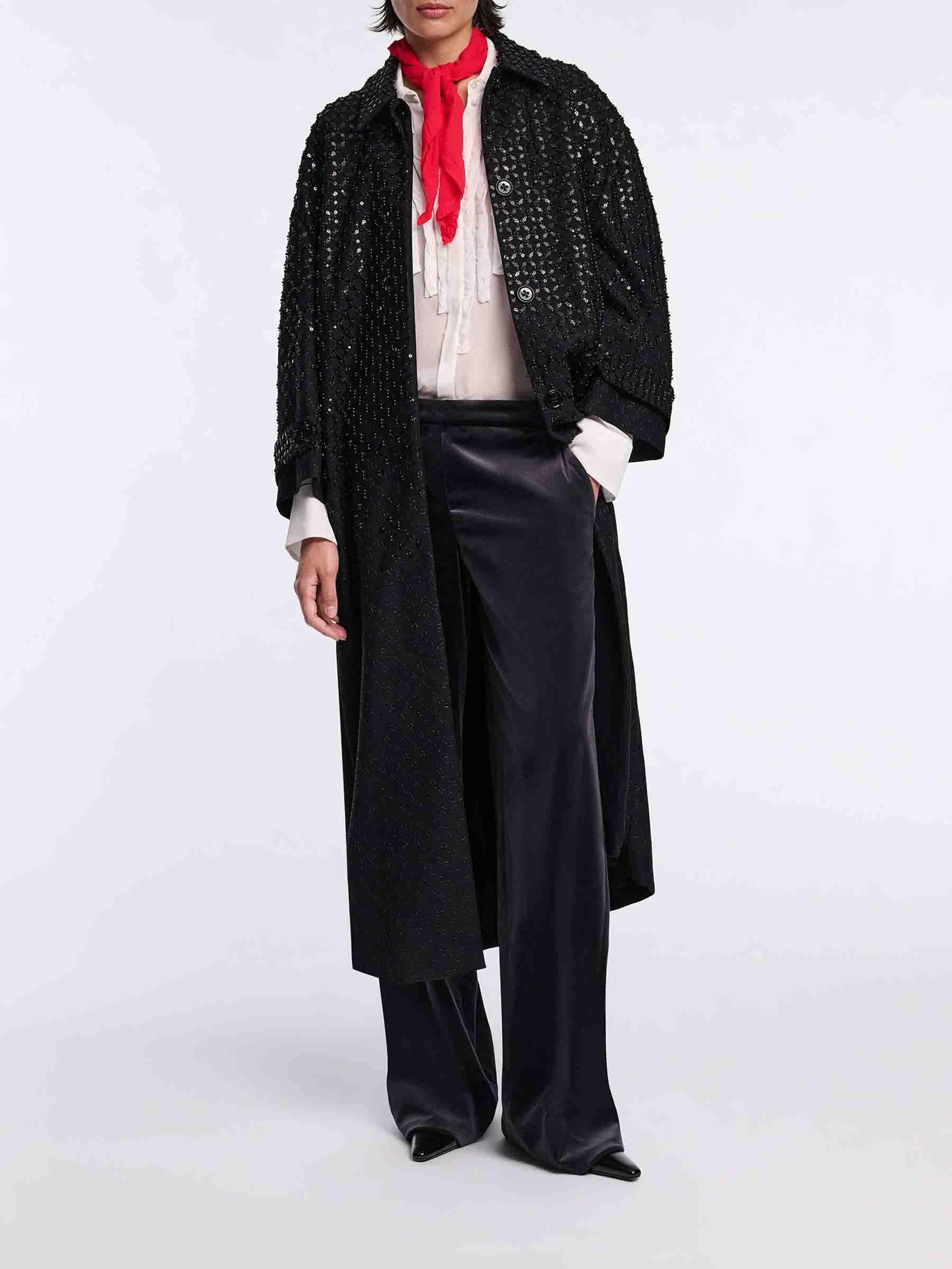 Dorothee Schumacher Mujer Barcelona Abrigo Largo Sparkling color Negro sku 771-001689 01 - Foto 2