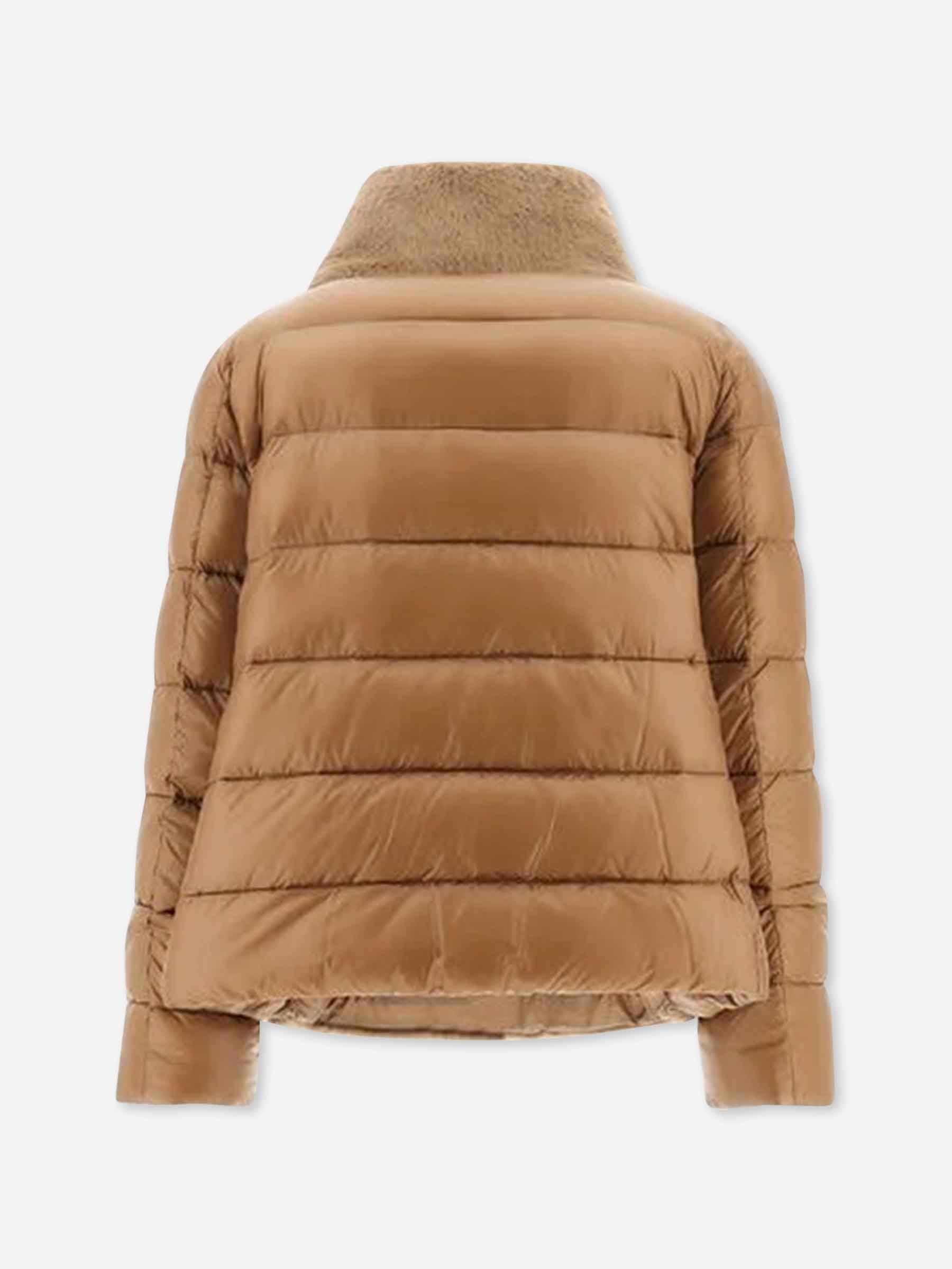 Herno Mujer Barcelona Plumífero Corto Faux Fur color Caramelo sku 771-001698 02 - Foto 2