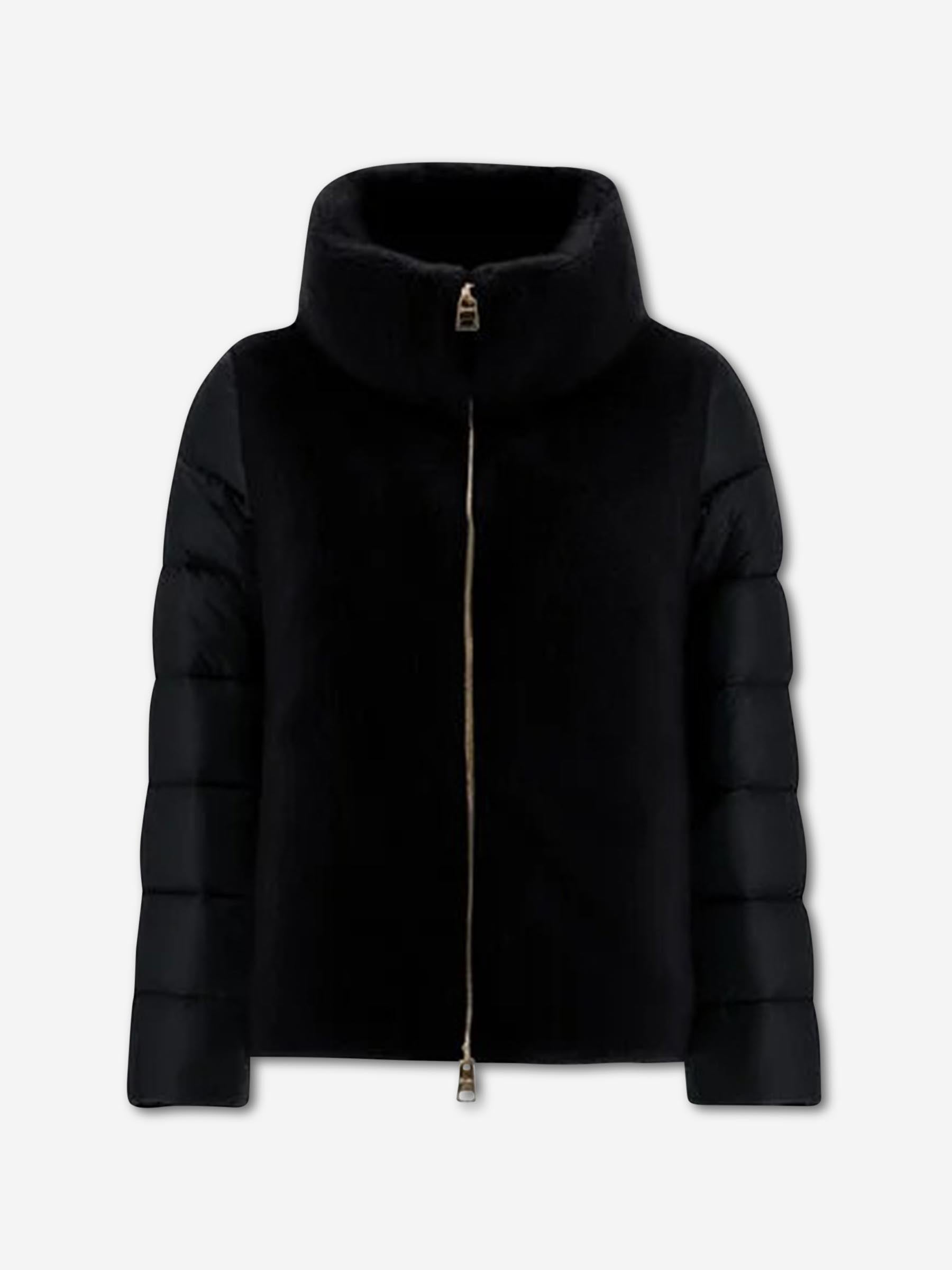 Herno Mujer Barcelona Plumífero Corto Faux Fur color Negro sku 771-001698 03 - Foto 1