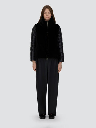 Herno Mujer Barcelona Plumífero Corto Faux Fur color Negro sku 771-001698 03 - Foto 2