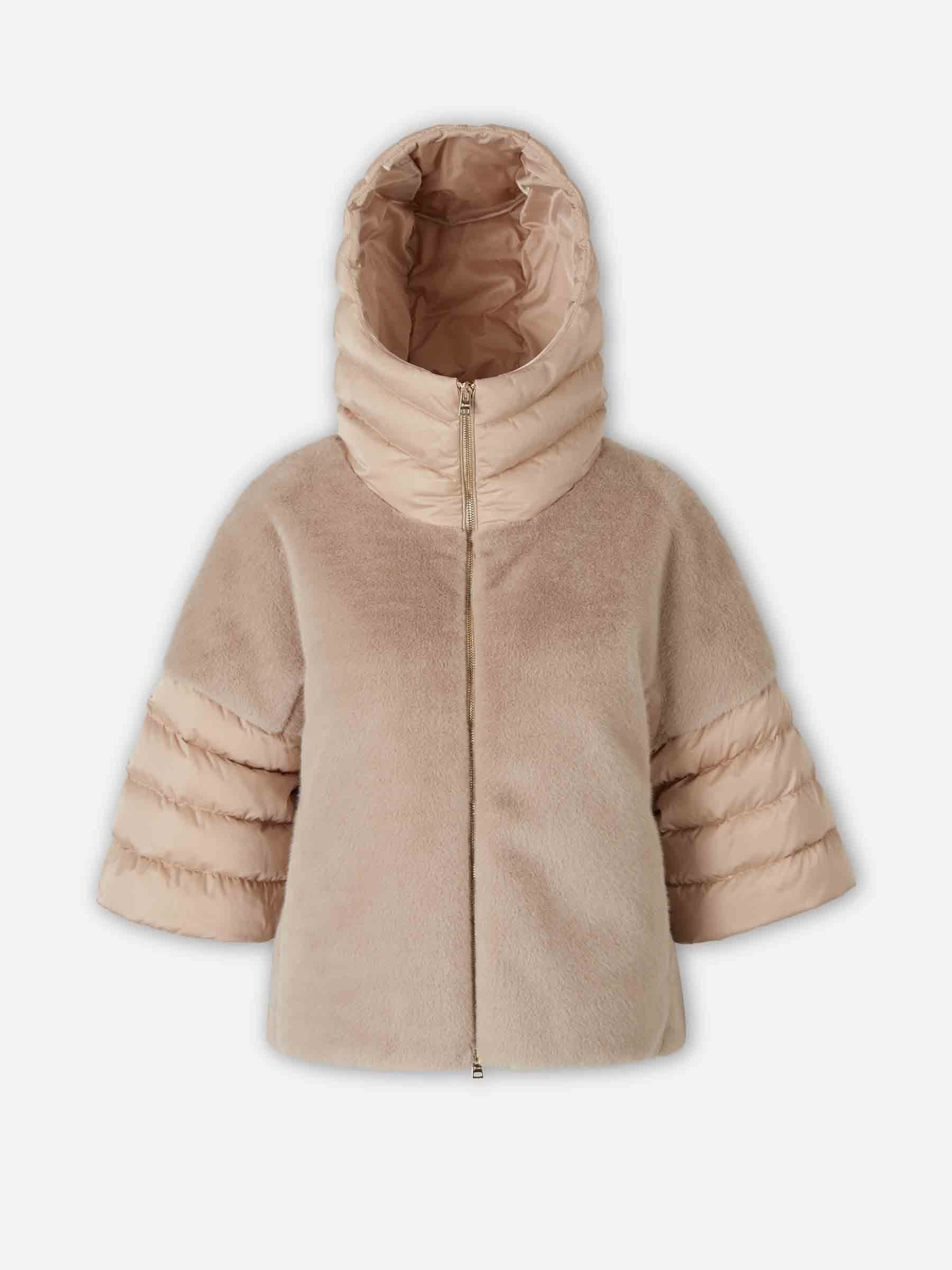 Herno Mujer Barcelona Abrigo Corto Fur color Beige sku 771-001699 01 - Foto 1