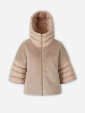 Herno Mujer Barcelona Abrigo Corto Fur color Beige sku 771-001699 01 - Foto 1
