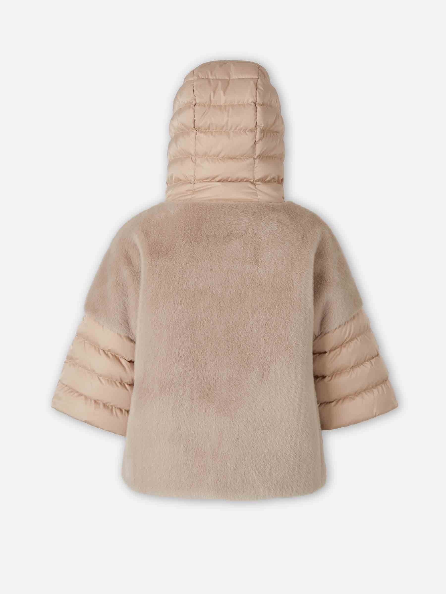 Herno Mujer Barcelona Abrigo Corto Fur color Beige sku 771-001699 01 - Foto 2