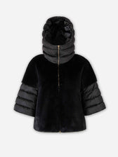 Herno Mujer Barcelona Abrigo Corto Fur color Negro sku 771-001699 02 - Foto 1