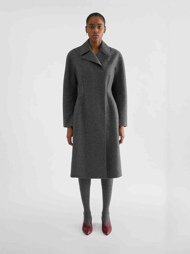 Jil Sander Mujer Barcelona Abrigo Largo Lana color Gris Antracita sku 771-001712 01 - Foto 2